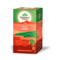 Infusão ayurvédica, ecológica, Tulsi "Tummy" - Organic India