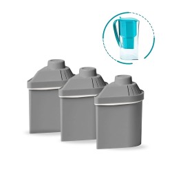 Pack 3 filtros de substituição com zeólita para purificar, alcalinizar e ionizar a água - Alkanatur