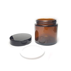 Frasco de vidro âmbar para cremes cosméticos, 100 ml - Essenciales