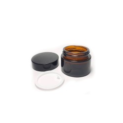 Frasco de vidro âmbar para cremes cosméticos, 30 ml - Essenciales