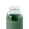 Botella de cristal hermética con tapón de acero inoxidable, 600 ml, verde - Black & Blum