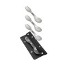 Juego de 4 tenedores cuchara de acero inoxidable - Black & Blum