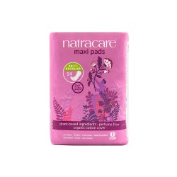 Compressas de algodão, ecológicas, sem abas, maxi regular - Natracare
