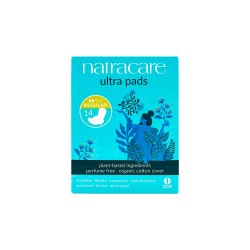 Compressas de algodão, ecológicas, com abas, ultra regular - Natracare