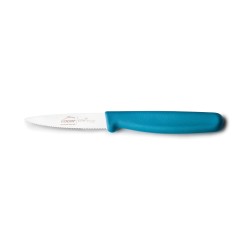 Faca serrilhada de aço inoxidável, azul, 10 cm - Lacor