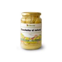 Alcachofas ao natural, cozidas, biológicas, 320 g - Bihortal