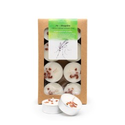 Pack 8 velas de chá, repelentes de mosquitos com óleos essenciais ecológicos - CanVela