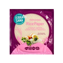 Papel de arroz para rolinhos, ecológico - Terrasana