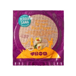 Papel de arroz integral para rolinhos, ecológico - Terrasana