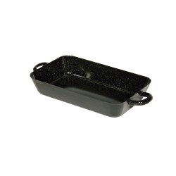 Bandeja de acero esmaltada para horno con asas, 1,35 litros - Riess