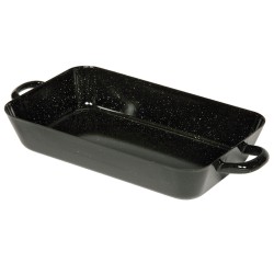Bandeja de acero esmaltada para horno con asas, 3,4 litros - Riess