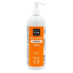 Gel de banho ecológico de mel e aveia - NaturaBio Cosmetics