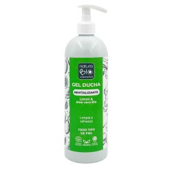 Gel de banho ecológico de limão e aloe vera - NaturaBio Cosmetics