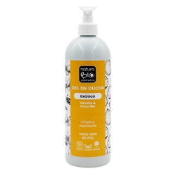 Gel de ducha ecológico de vainilla y coco - NaturaBio Cosmetics