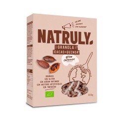 Granola de cacau e quinoa sem glúten, ecológica - Natruly