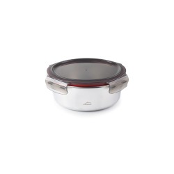 Fiambrera hermética redonda de aço inoxidável Ecoinox com tampa, 700 ml - Lacor