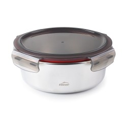 Fiambrera hermética redonda de aço inoxidável Ecoinox com tampa, 1500 ml - Lacor