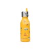 Garrafa térmica em aço inoxidável para crianças, praia, amarela, 350 ml - Qwetch