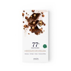 Chocolate ecológico con avellanas 77% - Higón
