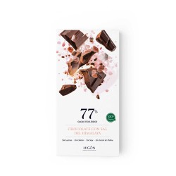 Chocolate ecológico com sal do Himalaia 77% - Higón