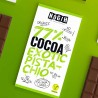Chocolate ecológico 77% cacau com pistácios - Nogih