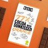 Chocolate ecológico 77% cacao con naranja - Nogih