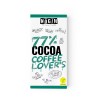 Chocolate ecológico 77% cacau com café - Nogih
