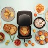 Molde redondo de silicone platina para fritadeira de ar, 18 cm - Silikomart