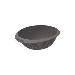 Molde ovalado de silicone platina para fritadeira de ar, 18,5 cm - Silikomart
