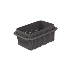 Molde retangular de silicone platina para fritadeira de ar, 18,5 cm - Silikomart