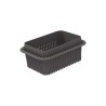 Molde retangular de silicone platina para fritadeira de ar, 18,5 cm - Silikomart