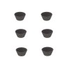 6 mini moldes para muffins de silicona platino para freidora de aire - Silikomart