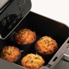 6 mini moldes para muffins de silicona platino para freidora de aire - Silikomart