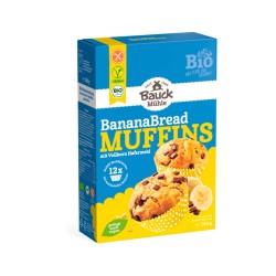 Magdalenas sem glúten de banana, tipo banana bread, ecológicas - Bauckhof