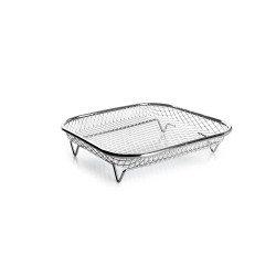 Cestinho de aço inoxidável quadrado para fritadeira de ar - Ibili