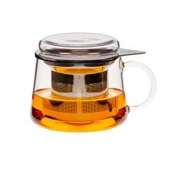 Caneca de chá Conum com filtro de aço inoxidável, 400 ml - Trendglas