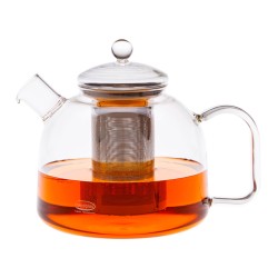 Chaleira de vidro Classic com filtro de aço inoxidável, 1700 ml - Trendglas