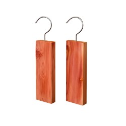 Conjunto de 2 cabides antitraça de madeira de cedro vermelho - Redecker