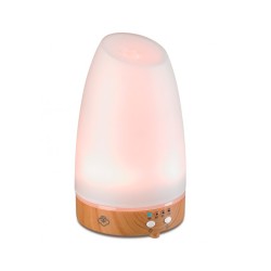 Difusor de cristal e madeira ultrassónico "Astro branco" - Serene House