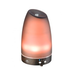 Difusor de cristal y madera ultrasónico "Astro Gris" - Serene House