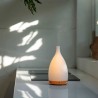 Difusor de cristal e madeira ultrassónico "Corona branco" - Serene House