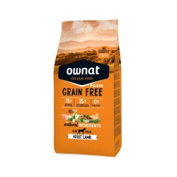 Ração para cães de cordeiro sem cereais, GF Prime, 12 kg - Ownat