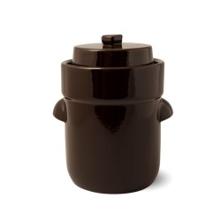 Frasco de fermentação de cerâmica, marrom, 5 litros - Schmitt