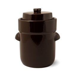 Frasco de fermentação de cerâmica, marrom, 10 litros - Schmitt