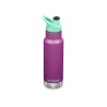 Garrafa térmica 355 ml infantil roxa, com tampa sport - Klean Kanteen