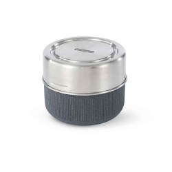 Fiambrera hermética de vidro com base protetora de fibra de madeira 600 ml - Black & Blum