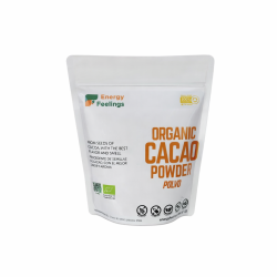 Cacau em pó desengordurado biológico, 200 g - Energy Feelings
