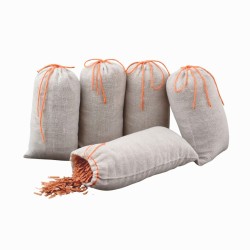 Pack 5 bolsitas perfumadas com aparas de madeira de cedro vermelho, de algodão - Redecker