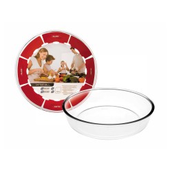 Molde redondo de vidrio de borosilicato, 26 cm - Ibili