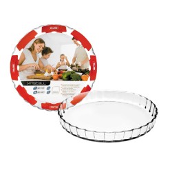 Molde redondo para quiche de vidro borossilicato, 28 cm - Ibili